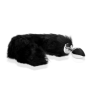 Plug anale in metallo dilatatore anale con coda Fox Tail wit Black