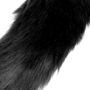 Plug anale in metallo dilatatore anale con coda Fox Tail wit Black