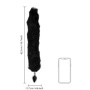 Plug anale in metallo dilatatore anale con coda Fox Tail wit Black