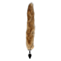 Plug anale in metallo dilatatore anale Fox Tail - Brown