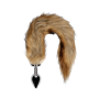 Plug anale in metallo dilatatore anale Fox Tail - Brown