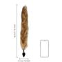 Plug anale in metallo dilatatore anale Fox Tail - Brown