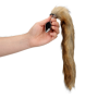 Plug anale in metallo dilatatore anale Fox Tail - Brown