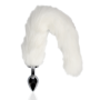 Plug anale in metallo dilatatore anale Fox Tail - White