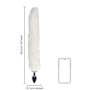Plug anale in metallo dilatatore anale Fox Tail - White