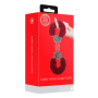 Manette per giochi erotici in metallo e pelliccia red bdsm sexy