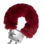 Manette per giochi erotici in metallo e pelliccia red bdsm sexy