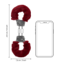 Manette per giochi erotici in metallo e pelliccia red bdsm sexy
