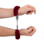 Manette per giochi erotici in metallo e pelliccia red bdsm sexy