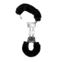 Manette in metallo con pelliccia costrittivo bondage per coppie Black