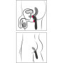 Vibratore anale in silicone dildo fallo vibrante massaggio prostata