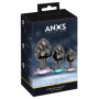 Set plug anale dilatatore anale plug con pietra in metallo