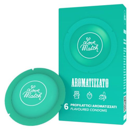 copy of Profilattici Preservativi aromatizzati love match 6 pz