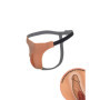 Vagina strap on regolabile in silicone penetrabile ultra realistica