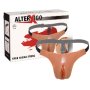 Vagina strap on regolabile in silicone penetrabile ultra realistica
