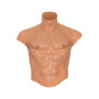 Torso maschile con addominali indossabile ultra realistico in silicone