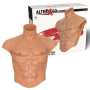 Torso maschile con addominali indossabile ultra realistico in silicone