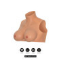 Seno crop top indossabile in silicone ultra realistico coppa G