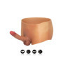 Masturbatore strap on pene indossabile realistico in silicone