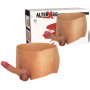 Masturbatore strap on pene indossabile realistico in silicone