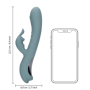 Vibratore rabbit ricaricabile fallo vibrante in silicone stimolatore vaginale clitoride