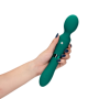 Massaggiatore vibrante double Wand in silicone ricaricabile stimolatore vaginale clitoride