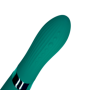 Massaggiatore vibrante double Wand in silicone ricaricabile stimolatore vaginale clitoride