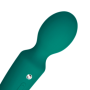 Massaggiatore vibrante double Wand in silicone ricaricabile stimolatore vaginale clitoride