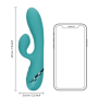 Vibratore rabbit gonfiabile in silicone morbido ricaricabile stimolatore vaginale punto-g  per donna