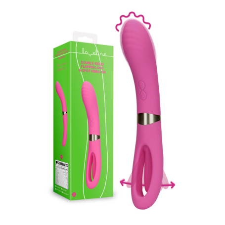 Vibratore Flapping e stimolatore clitoride vaginale in silicone ricaricabile per donna