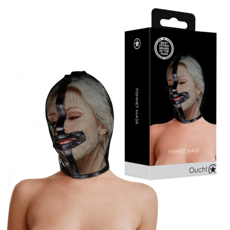 Maschera a rete sexy mask black bdsm accessorio fetish