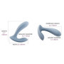 Vibratore vaginale indossabile stimolatore clitoride in silicone con app