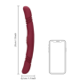 Vibratore anale vaginale in silicone realistico fallo vibrante doppio