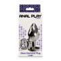 Plug anale stimolatore anale large realistico in metallo con pietra
