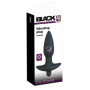 Plug anale vibrante stimolatore anale in silicone morbido medium black per coppie