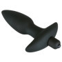 Plug anale vibrante stimolatore anale in silicone morbido medium black per coppie