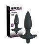 Plug anale vibrante stimolatore anale in silicone morbido medium black per coppie