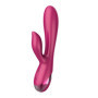 Vibratore rabbit in silicone realistico fallo vibrante doppio stimolatore vaginale clitoride