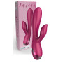 Vibratore rabbit in silicone realistico fallo vibrante doppio stimolatore vaginale clitoride