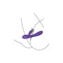 Vibratore vaginale rabbit dildo vibrante doppio in silicone per clitoride