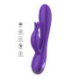 Vibratore vaginale rabbit dildo vibrante doppio in silicone per clitoride
