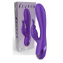 Vibratore vaginale rabbit dildo vibrante doppio in silicone per clitoride