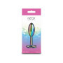 Plug anale fallo dilatatore liscio con fiore sex toys metallo