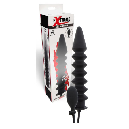 Fallo gonfiabile stimolatore anale in silicone con pompa