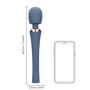 Vibratore massaggiatore stimolatore wand handle blue nova