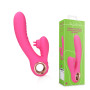 Vibratore scaldante esuberante rosa con stimolatore clitoride