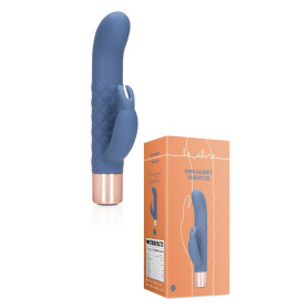 Mini vibratore ricaricabile rabbit realistico doppio in silicone