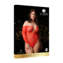 Body in rete rosso PLUS SIZE
