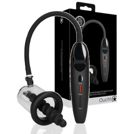 Pompa anale ricaricabile con plug stimolatore anale in silicone con aspirazione