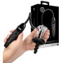 Pompa anale ricaricabile con plug stimolatore anale in silicone con aspirazione